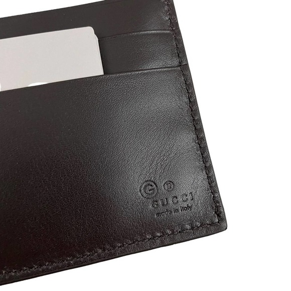 NEW Gucci MicroGuccissima Bifold Wallet Moro Brown MEN - Picture 6 of 11